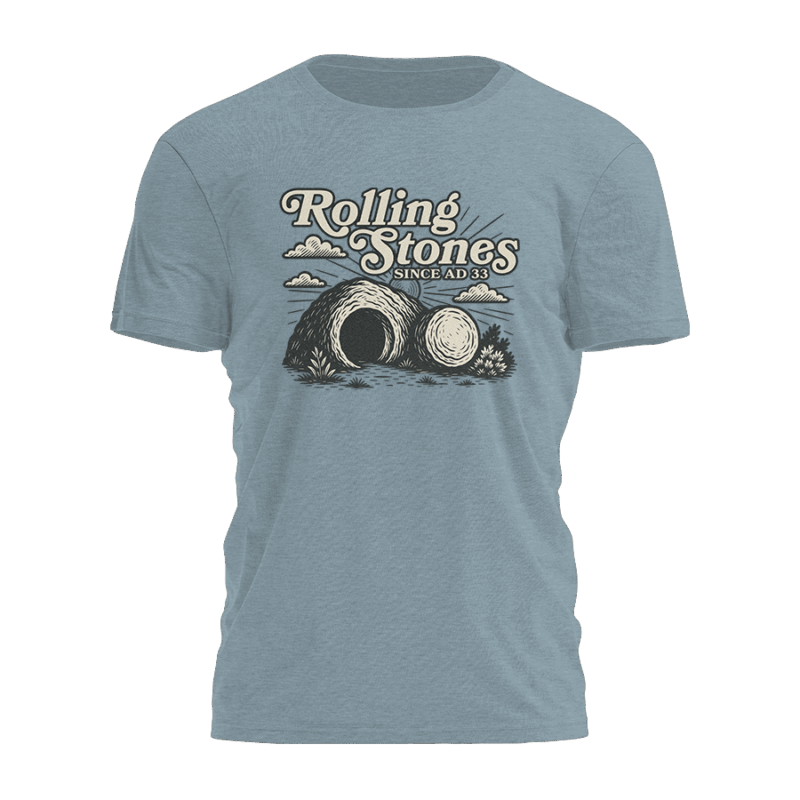 Maziani Rolling Stones Since AD 33 Graphic Tee – Vintage Style Unisex Shirt