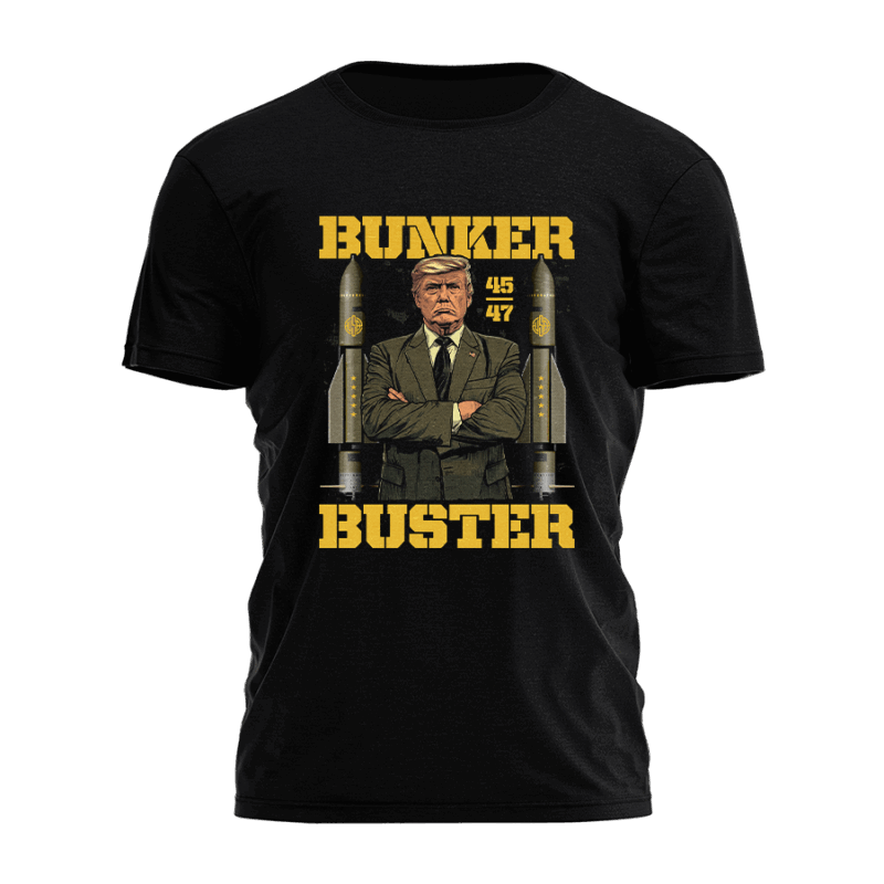 Maziani Bunker Buster Illustration Graphic Tee – Bold Unisex Shirt